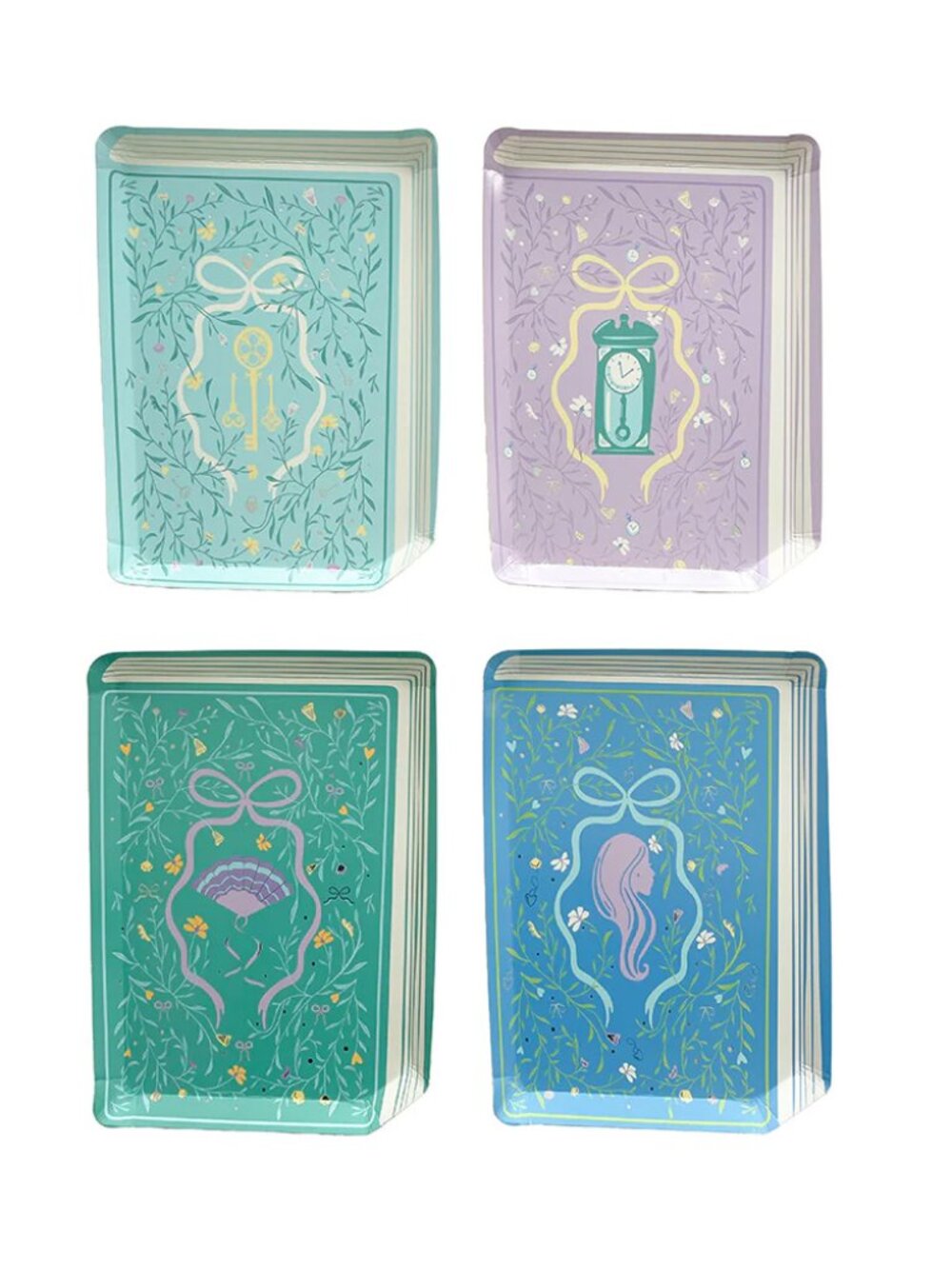 Book Club Die-Cut Paper Dinner Plates
